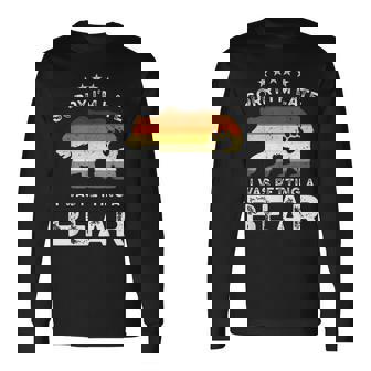 Oso Gay Orgullo Divertido Pata Retro Look Camiseta de manga larga - Regaloses