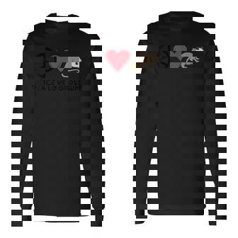 Pace Amore Opossum Retro Carino Opossum Amante Animali Amante Maglietta a maniche lunghe - Novitaregali