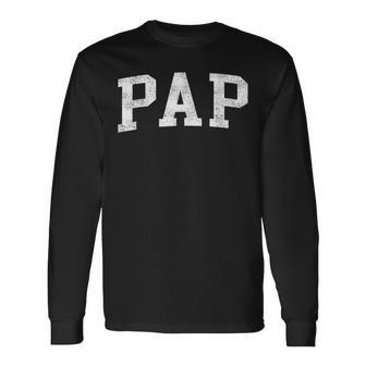Pap Classic Bold Font Pap Birthday Long Sleeve T-Shirt - Thegiftio UK