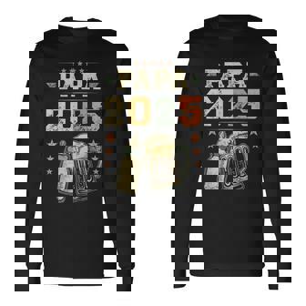 Papa 2025 Padre Primerizo Papá Joven Papá Primerizo Camiseta de manga larga - Regaloses