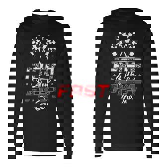 Papa Of The Fast One First Birthday Racing Car Family Long Sleeve T-Shirt - Thegiftio