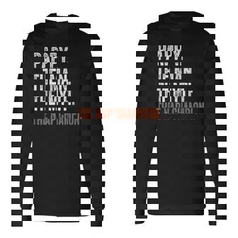 Pappy The Man The Myth The Nap Champion Pappy Long Sleeve T-Shirt - Thegiftio