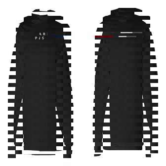 París Bandera Francia Recuerdos Eventos París Ciudad Del Amor Francia Camiseta de manga larga - Regaloses