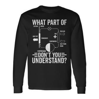 What Part Of Don't You Understand Hvac Technician Long Sleeve T-Shirt | Mazezy