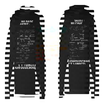 What Part Of Retro Mechanical Engineer Maths Long Sleeve T-Shirt | Mazezy