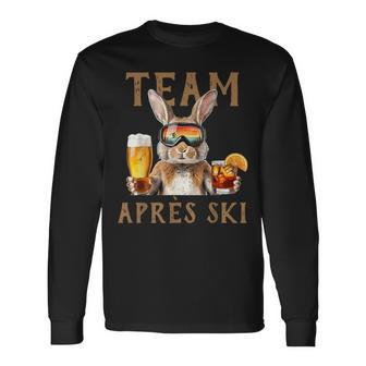 Party Team Aprèski Lustiger Hasekifahren Bier Cocktail Langarmshirts - Geschenkecke