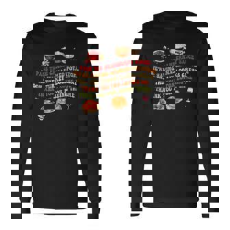 Pass The Cranberry Sauce Mashed Potatoes Long Sleeve T-Shirt | Mazezy