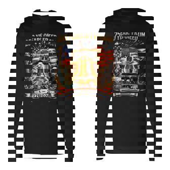 Patriotic Eagle And Flag 250 Years 1776-2026 4Th Of July Long Sleeve T-Shirt - Monsterry