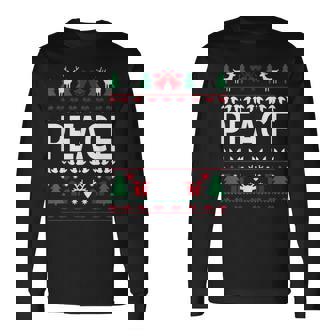 I Come In Peace I'm Peace Matching Couple Lovers Long Sleeve T-Shirt | Seseable CA