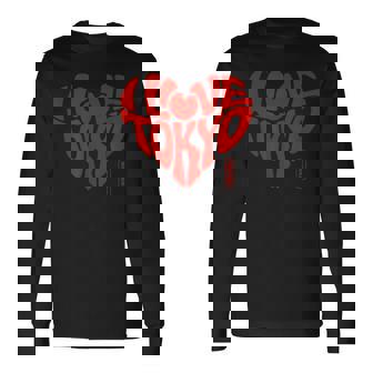 Personnages Kanji Japonais I Love Tokyoouvenir Du Japon T-shirt à manches longues - Cadeauxyz