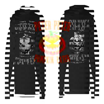 Peter Pumpkin Eater Couples Matching Halloween Costumes Long Sleeve T-Shirt | Mazezy