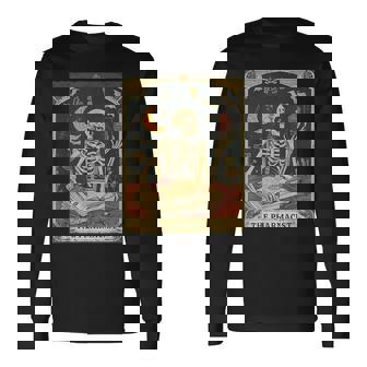 Pharmacist Skeleton Tarot Card Pharmacy Tech Medical Student Long Sleeve T-Shirt - Monsterry