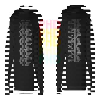 Phdレトロドクターphdスクールファニー。 長袖Tシャツ - Kawaiitshirt