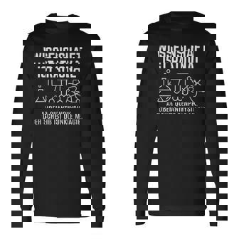 Physiktudent Physiker Wissenschaft Ist Rational Außer Quantenphysik Herren Interessiert An Physik -Chwarz Klassisch Geschnitten-Ausschnitt Halbarm Langarmshirts - Geschenkecke