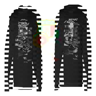 Pigeon Mexico Paloma Mensajera Flag Mexicana De Colombofilia Long Sleeve T-Shirt | Mazezy