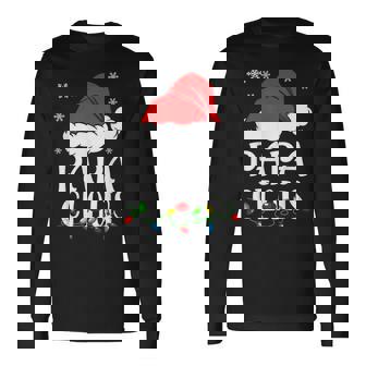 Pijamas Familiares A Juego Con Papá Noel Para Fiestas Navideñas Divertidas Camiseta de manga larga - Regaloses