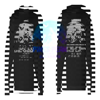 Pikes Peak Colorado Rocky Mountains Climbing Souvenirs Long Sleeve T-Shirt | Mazezy