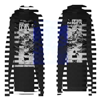 Pingouin Nihiliste Trinding Marchanters Les Montagnes T-shirt à manches longues - Cadeauxyz