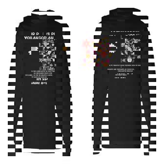 Your Plan And God's Plan Isaiah Bible Verse Faith On Back Long Sleeve T-Shirt - Monsterry