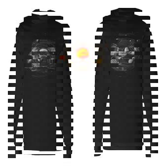 Planetas De La Música Deinilo Amantes De Los Discos Deinilo Coleccionistas Camiseta de manga larga - Regaloses