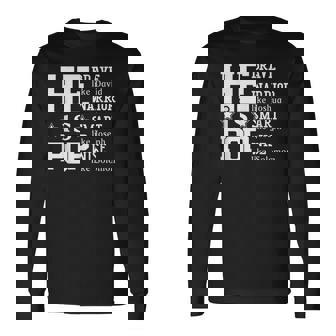 He Is Pop Christian Bible Verse Happy Fathers Day Pop Long Sleeve T-Shirt | Mazezy