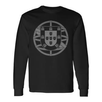 Portugal Coat Arms Portuguese Flag Symbol Emblem Long Sleeve T-Shirt - Thegiftio UK