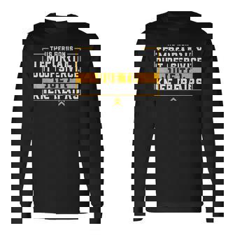 Post Op Knee Replacement Broken Knee Surgery Recovery Long Sleeve T-Shirt - Monsterry