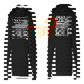 Pretend I'm A Surfer Retro Family Matching Halloween Costume Long Sleeve T-Shirt | Mazezy