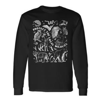 Protect The Local Wildlife Forest Animals Nature Woodland Long Sleeve T-Shirt - Thegiftio UK