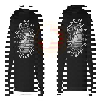 Proud To Have Served Female Veteran Day 4Th Of July Usa Flag Long Sleeve T-Shirt | Mazezy