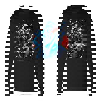 Psychobillykeleton Balanceándose En Una De Festival De Contrabajo Camiseta de manga larga - Regaloses