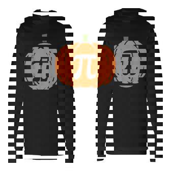 Pumpkin Pi Math Pun Thanksgiving Long Sleeve T-Shirt | Mazezy