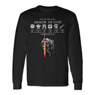 Put On The Full Armor Of God Long Sleeve T-Shirt - Thegiftio UK