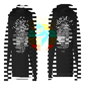 Quetzal Guatemalteco Pájaro Con Gafas Deol Retro Guatemala Camiseta de manga larga - Regaloses