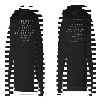 Quote By Marcus Aurelius Mindset Motivational Quotes Stoic Long Sleeve T-Shirt | Mazezy