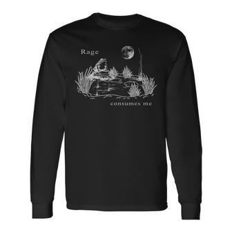 Rage Consumes Me Frog Vintage Frog Nature Long Sleeve T-Shirt - Thegiftio UK