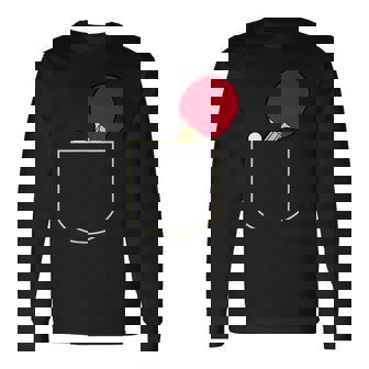 Raquette De Tennis De Table Dans La Poche Pour Joueur De Tennis De Table T-shirt à manches longues - Cadeauxyz