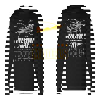 RC Airplane Modeling Plane Pilot I Fool Around With Models Long Sleeve T-Shirt | Mazezy