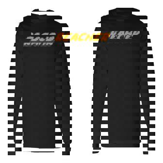 Reacher Television Movie Novel Military Character Long Sleeve T-Shirt - Monsterry