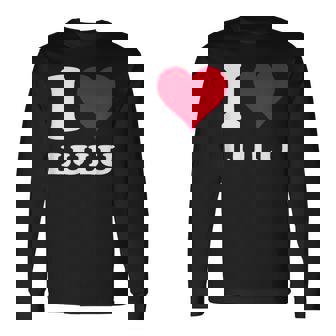 Red Heart I Love Lulu 長袖Tシャツ - Kawaiitshirt