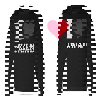 Red Heart I Love Thailand 長袖Tシャツ - Kawaiitshirt