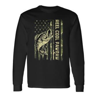 Reel Cool Pawpaw Fisherman Camouflage Father's Day Long Sleeve T-Shirt - Thegiftio UK
