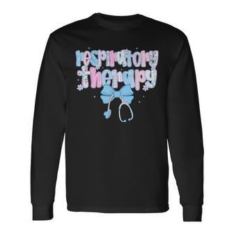 Respiratory Therapist Lung Therapy Rt Lungs Pulmonology Long Sleeve T-Shirt - Thegiftio UK