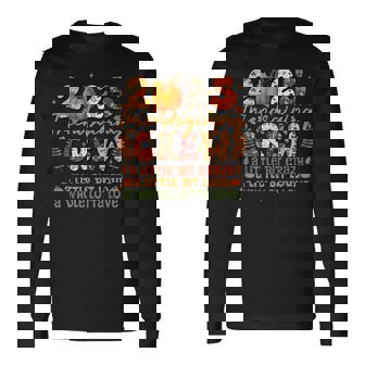 Retro Friends Giving Happy Friendsgiving Thanksgiving Long Sleeve T-Shirt | Mazezy