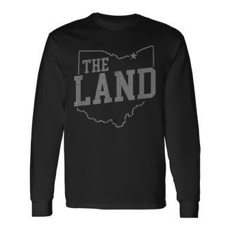 Retro The Land Cleveland Ohio Classic Throwback Souvenir Long Sleeve T-Shirt - Thegiftio