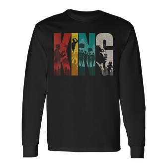 Retro Martin Luther King Jr Day I Have A Dream Mlk Bold Long Sleeve T-Shirt | Mazezy