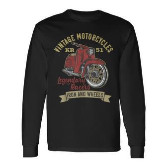 Retro Moped Teile Ostblockchwalbe Fahrer Ddr Nostalgie Langarmshirts - Geschenkecke