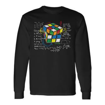 Retro Nerdy Rubik Manche Longue T-shirt à manches longues - Cadeauxyz