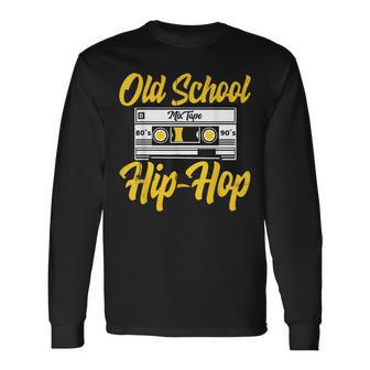 Retro Oldchool Hip Hop 80S 90S Graffiti Cassette Regalo Camiseta de manga larga - Regaloses