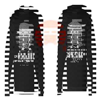 Rétrohinjuku Tokyo Torii Gate Japonais Kanjiouvenir T-shirt à manches longues - Cadeauxyz